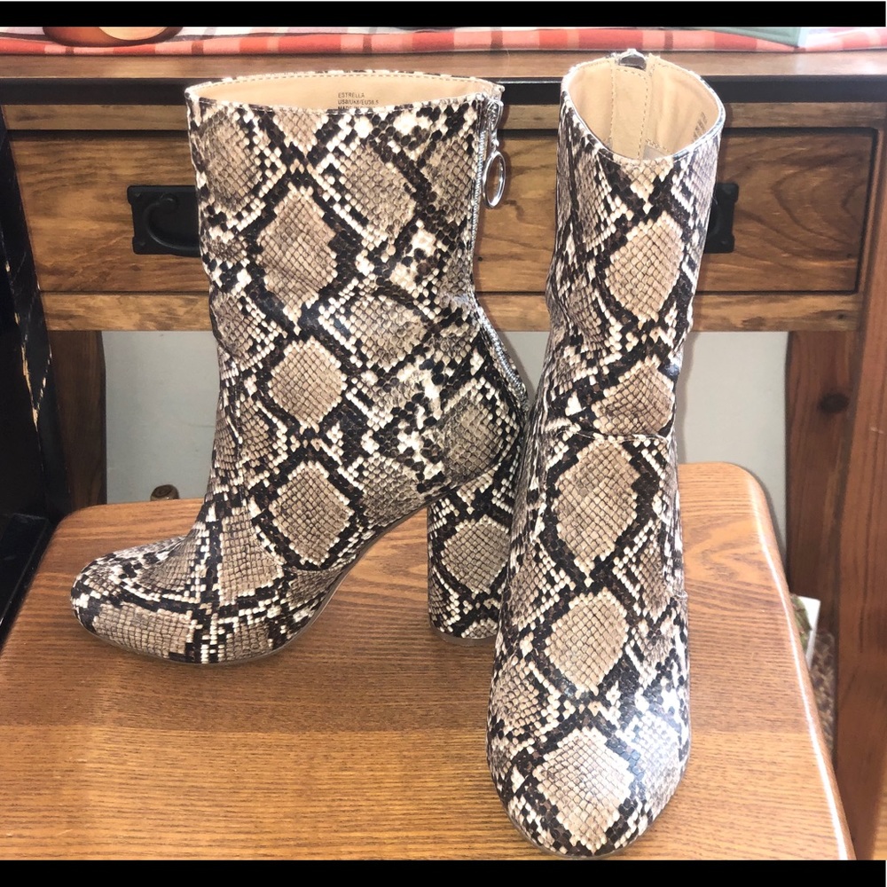 JustFab Snakeskin Boots
